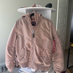 Alpha Industries Mauve Bomber Jacket